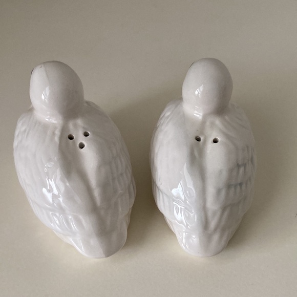 Vintage Salt and Pepper Shakers Ceramic Pelicans by Blue Sky Nautical Beach Sea - Picture 9 of 13